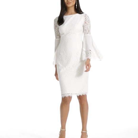 White House black market White dress size 0, XS - Picture 5 of 6